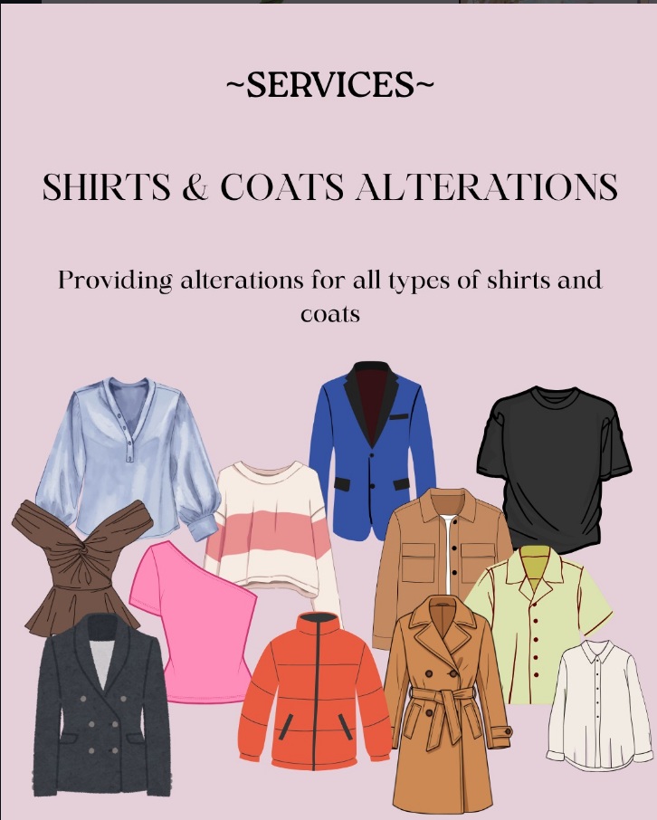 Shirts and coats alterations